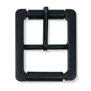 1.5" Matte Black #6 Double Roller Buckle