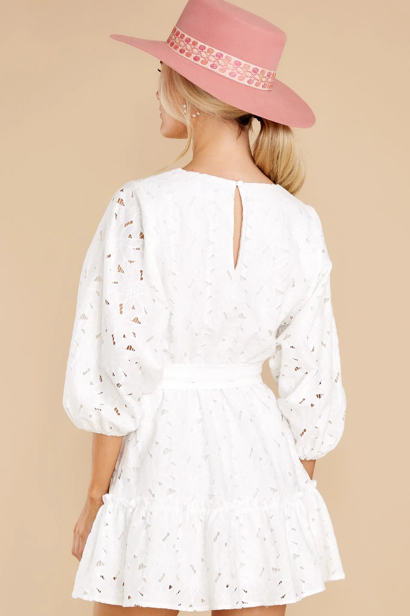 A Moment Of Grace White Lace Dress