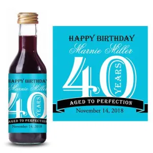 Aged To Perfection Mini Wine Label