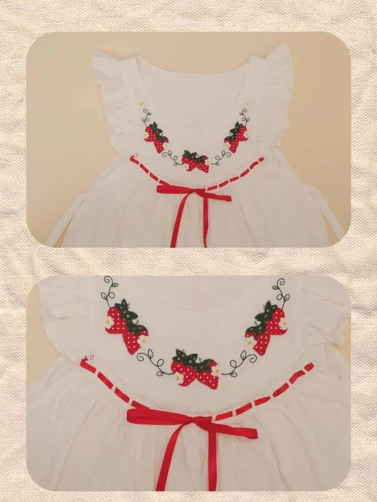 Antique Girl Strawberry Sundress【s0000003125】