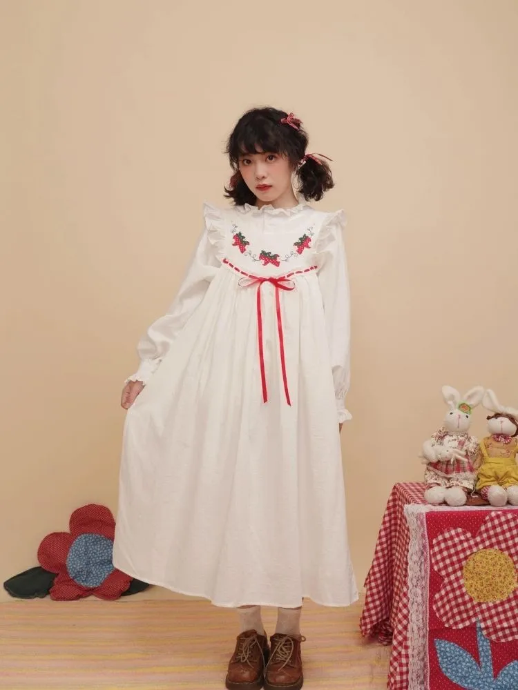 Antique Girl Strawberry Sundress【s0000003125】