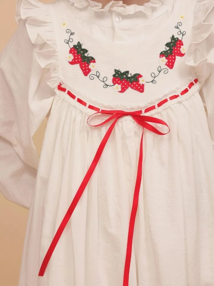 Antique Girl Strawberry Sundress【s0000003125】