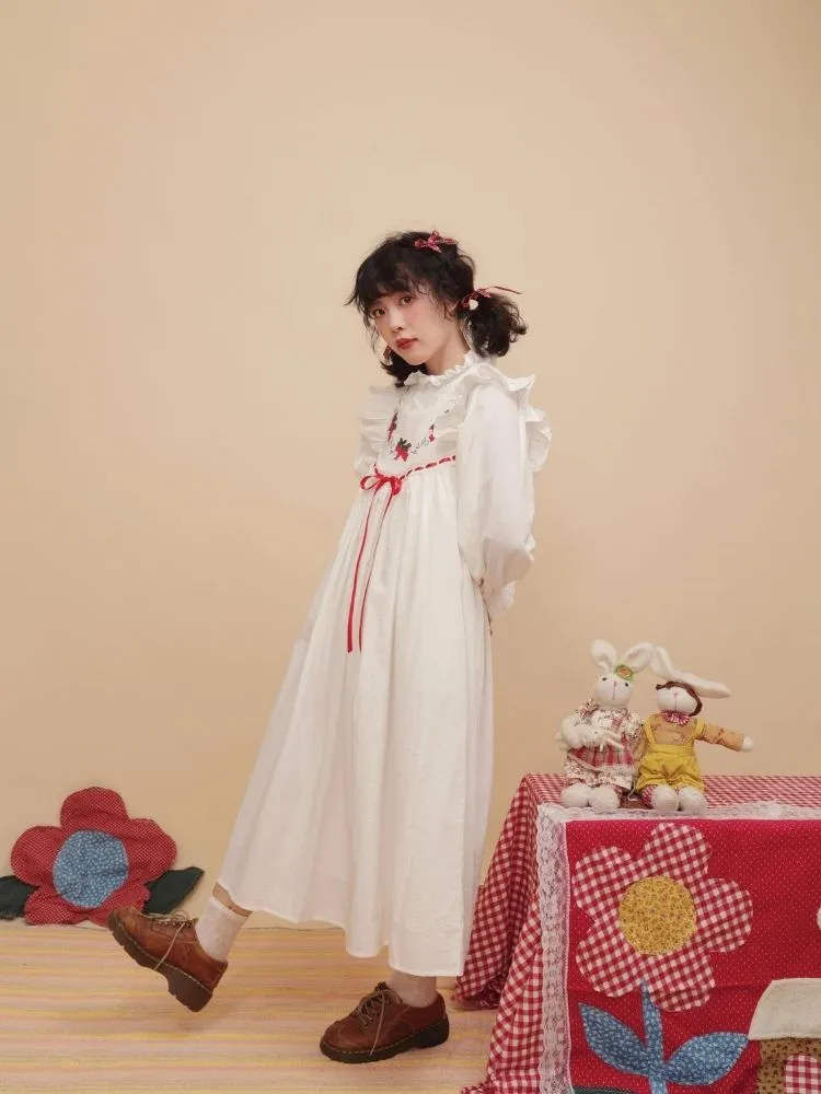 Antique Girl Strawberry Sundress【s0000003125】