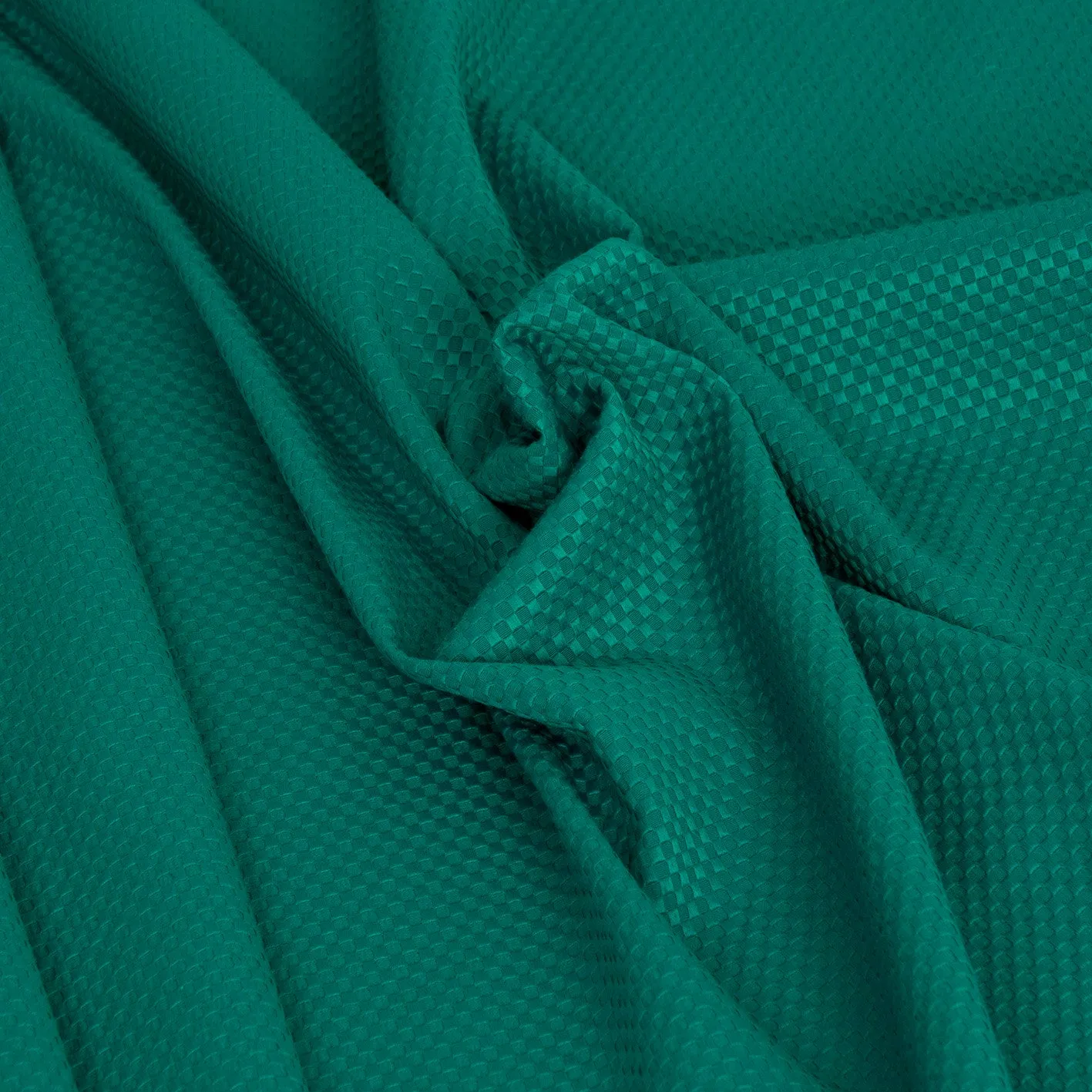 Aqua Green Cotton Stretch Jacquard 2008