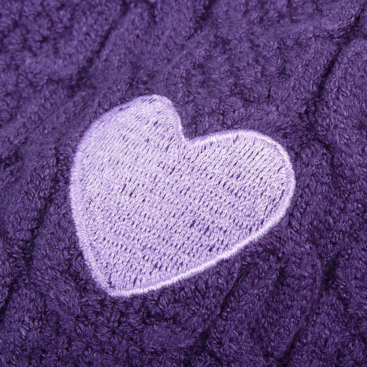 benpaolv Purple Heart Knit Aesthetic Vest