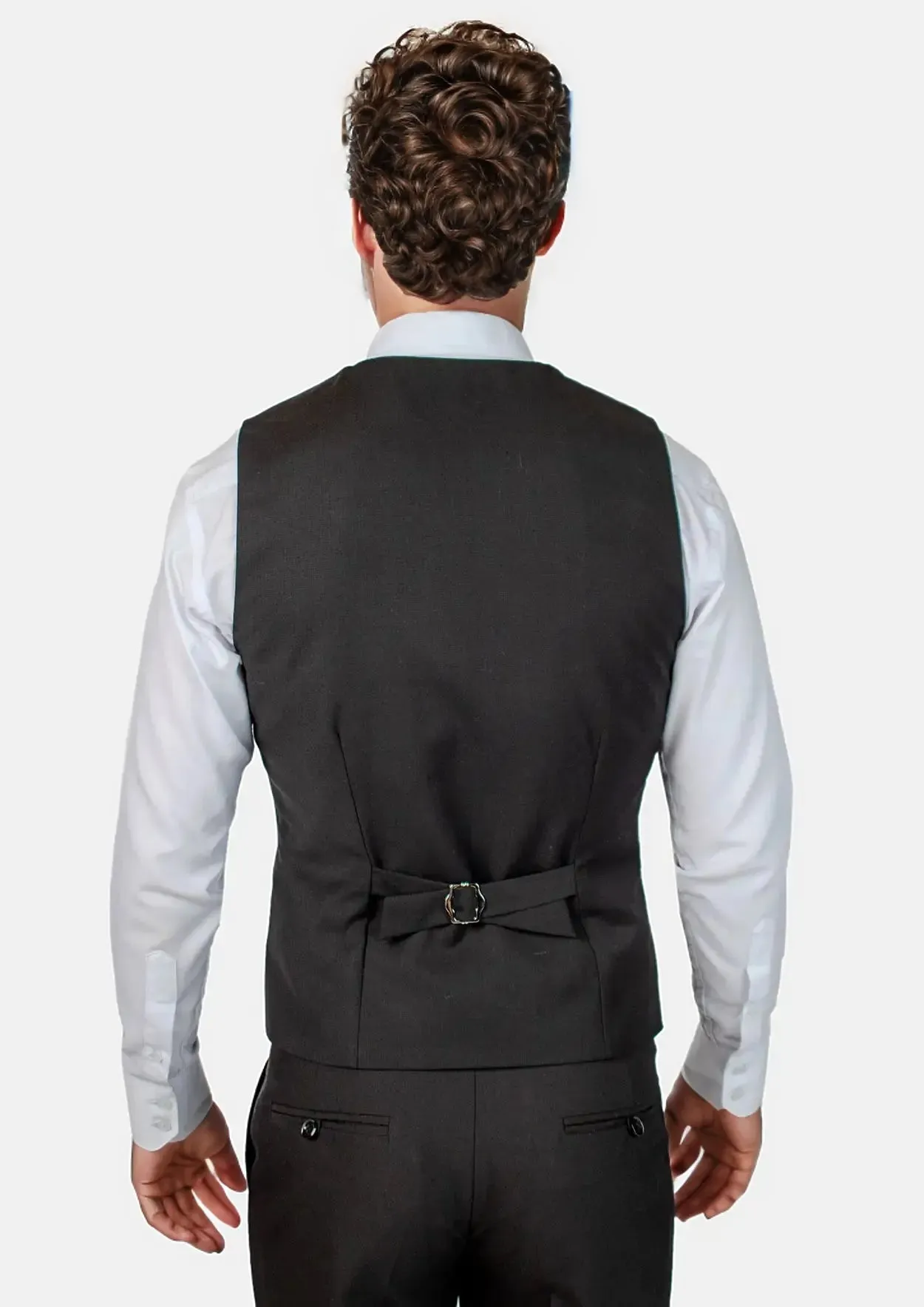 Black Crosshatch Vest