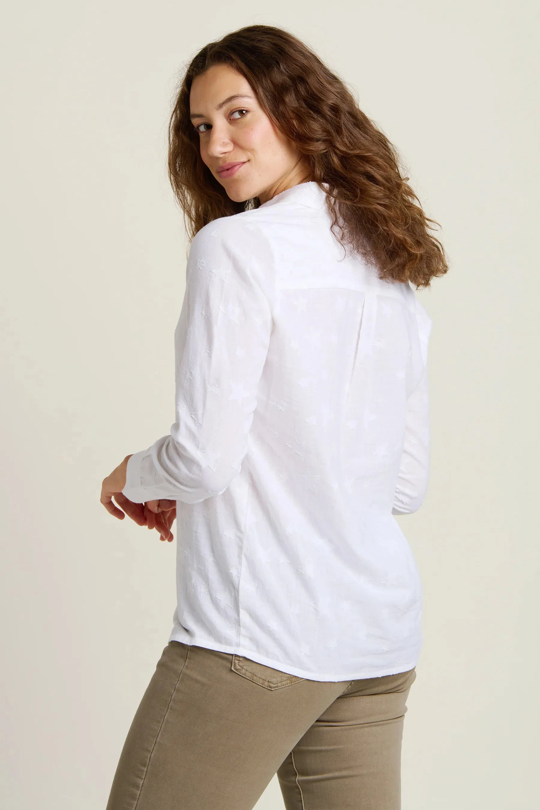 BRAKEBURN Stars White Blouse