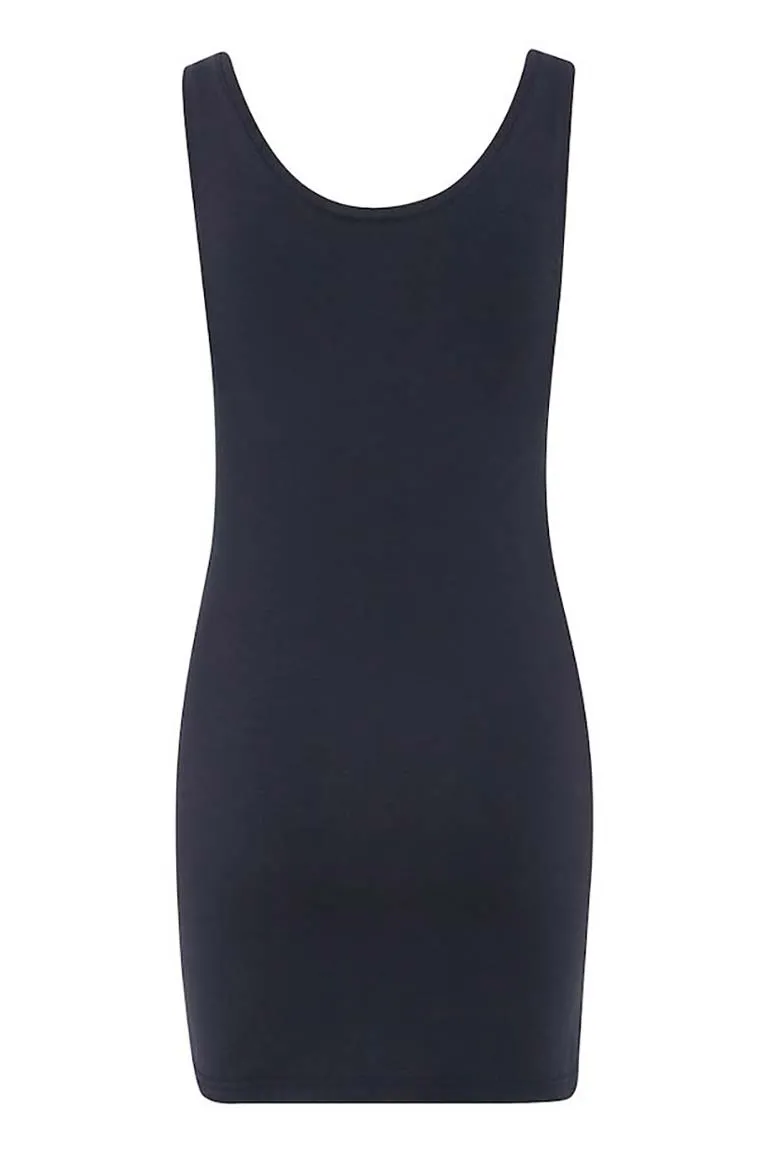 B.Young Long Layering Vest - Navy