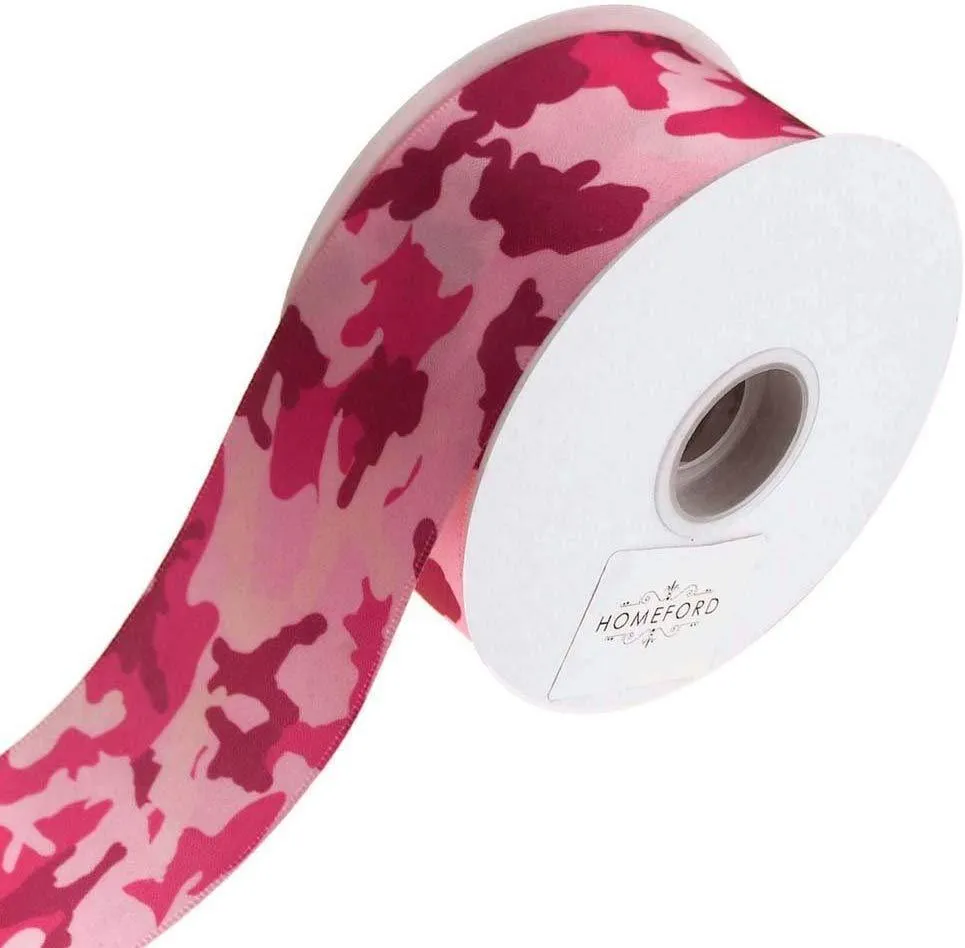 Camouflage Satin Ribbon