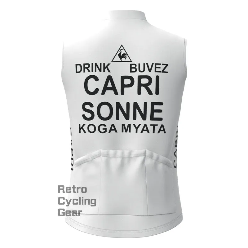 CAPRI White Retro Cycling Vest