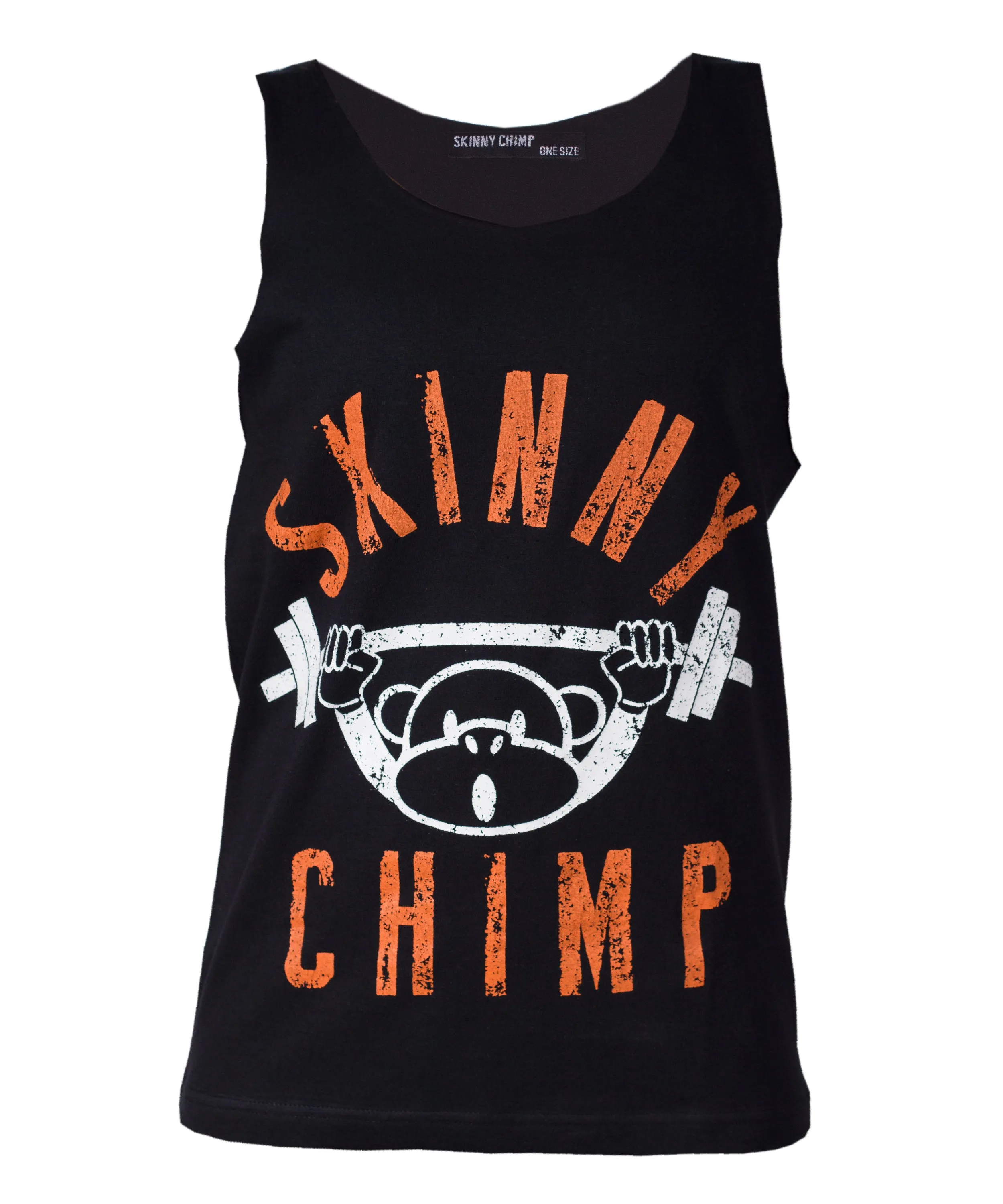 Classic Raw Cut Unisex Gym Vest-Two Tone Orange