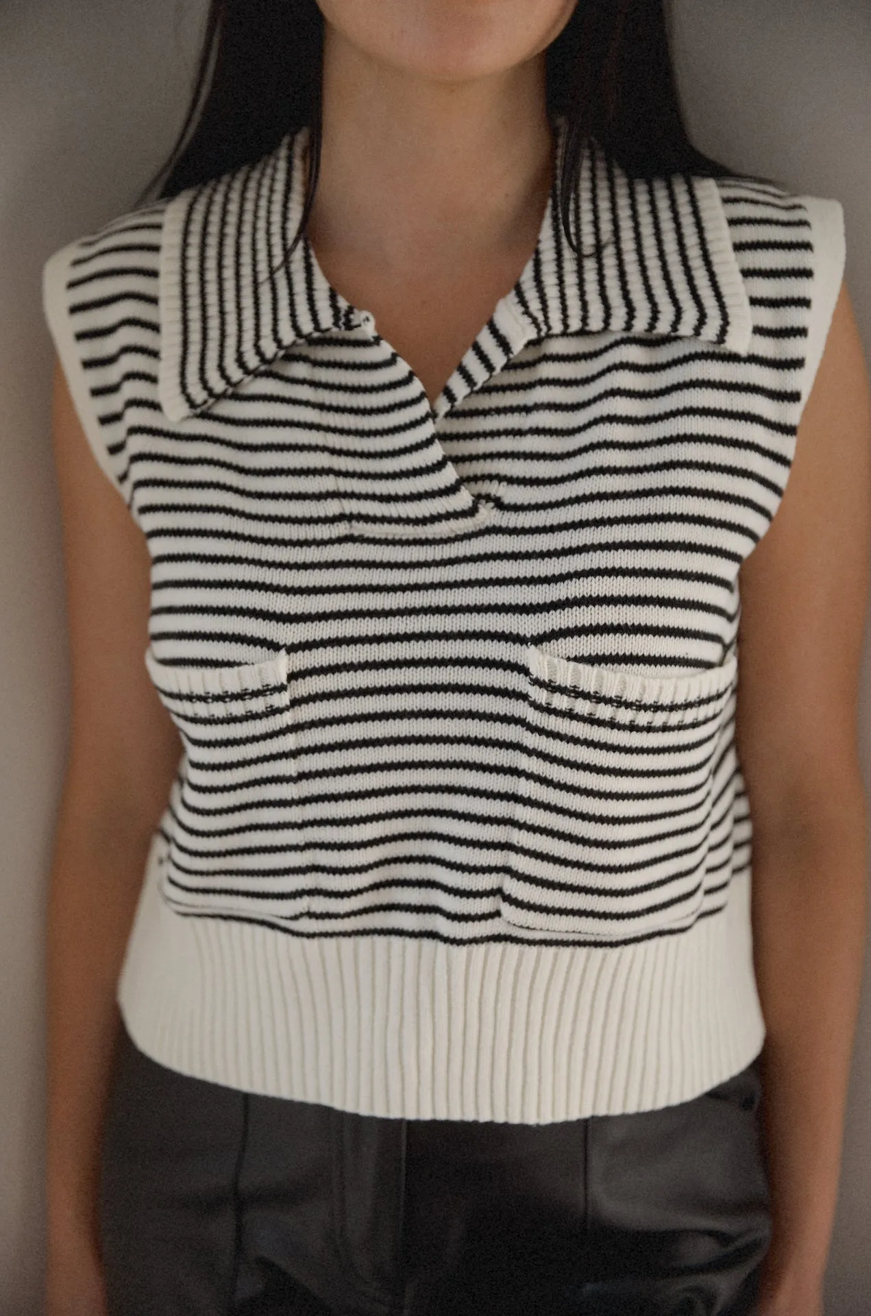 Coco Striped Sweater Vest