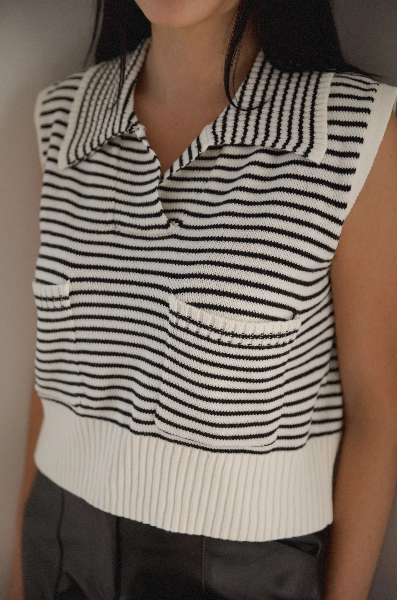 Coco Striped Sweater Vest