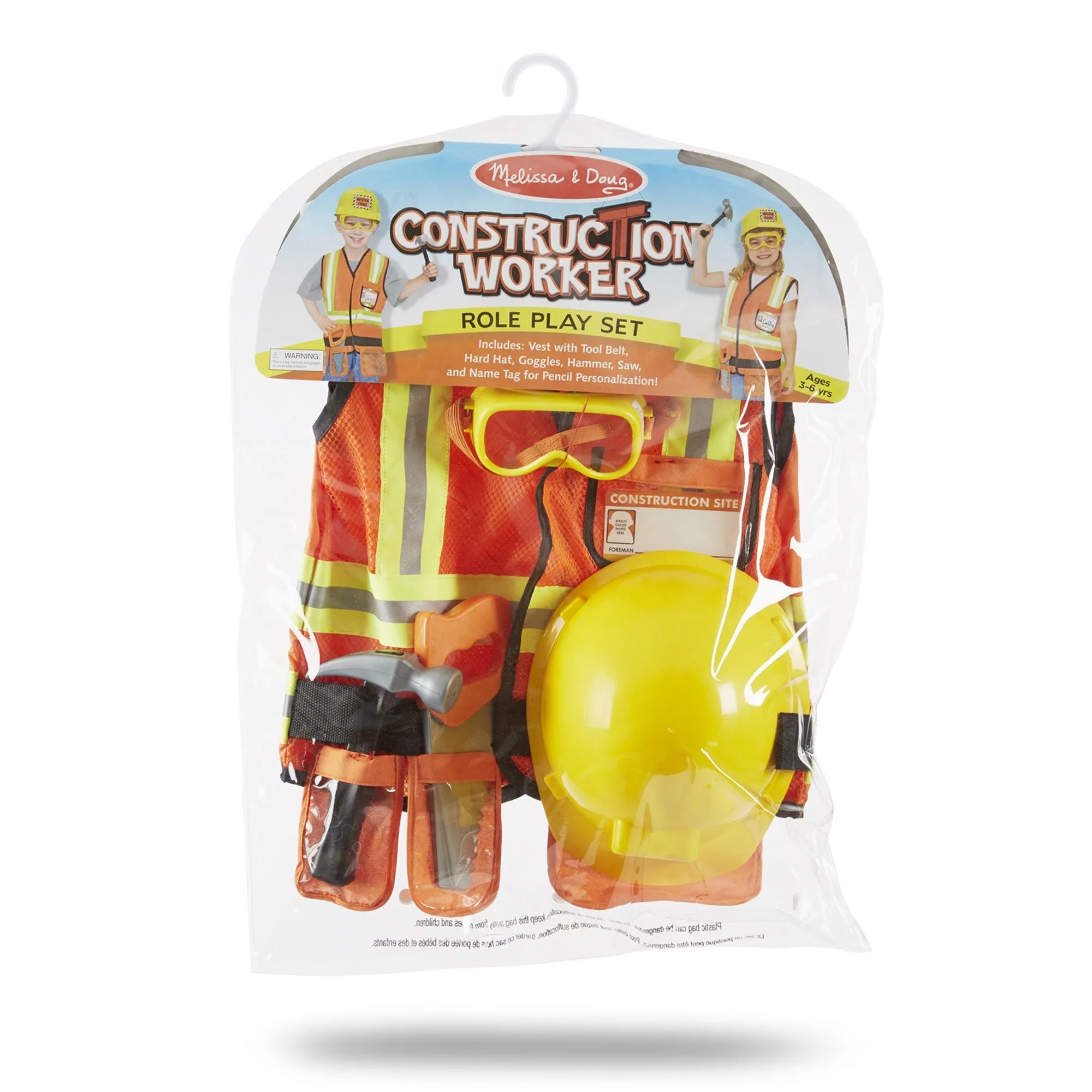 Construction Worker Role Play Costume Set