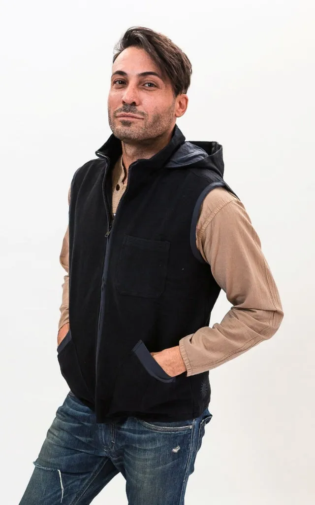 Cotton Vest with Hood