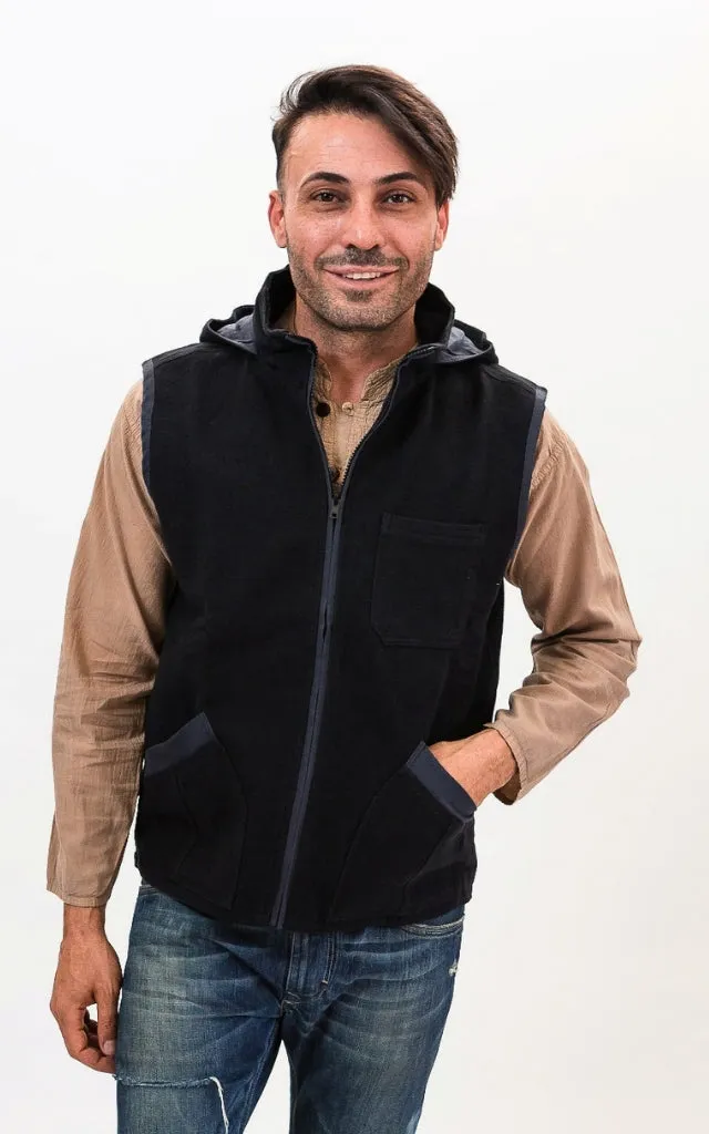 Cotton Vest with Hood