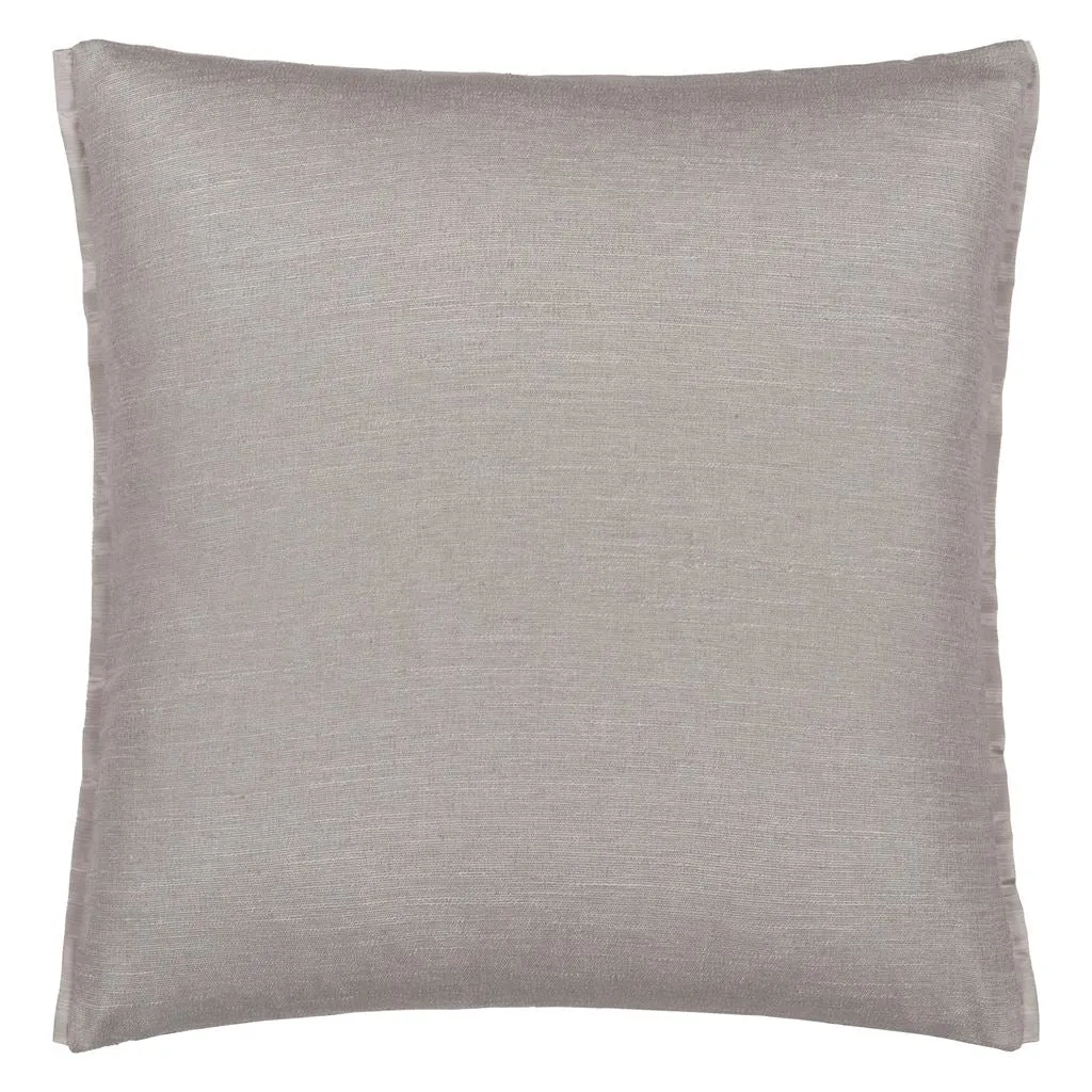 Designers Guild Jabot Oyster Velvet Decorative Pillow