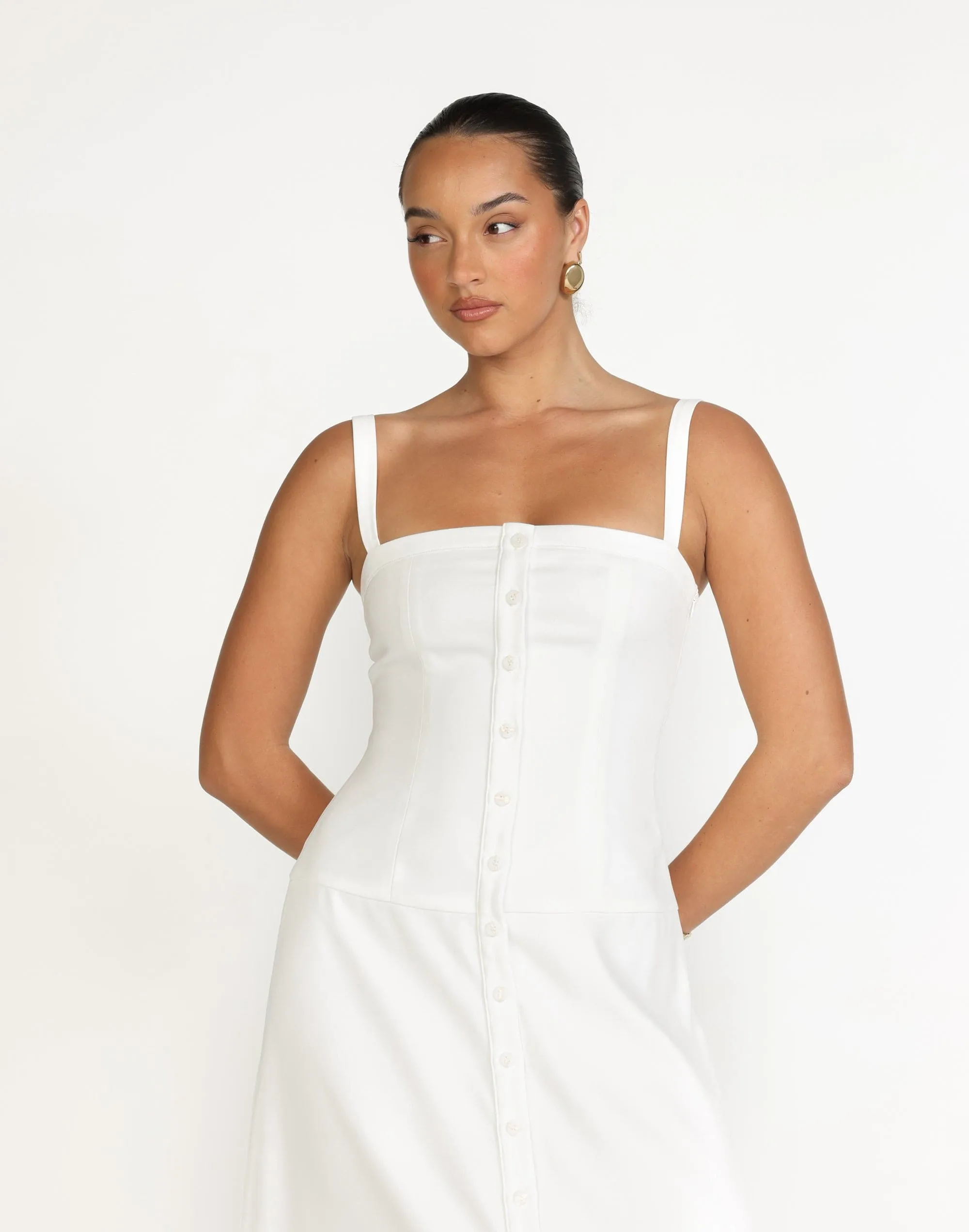 Erica Maxi Dress (White)