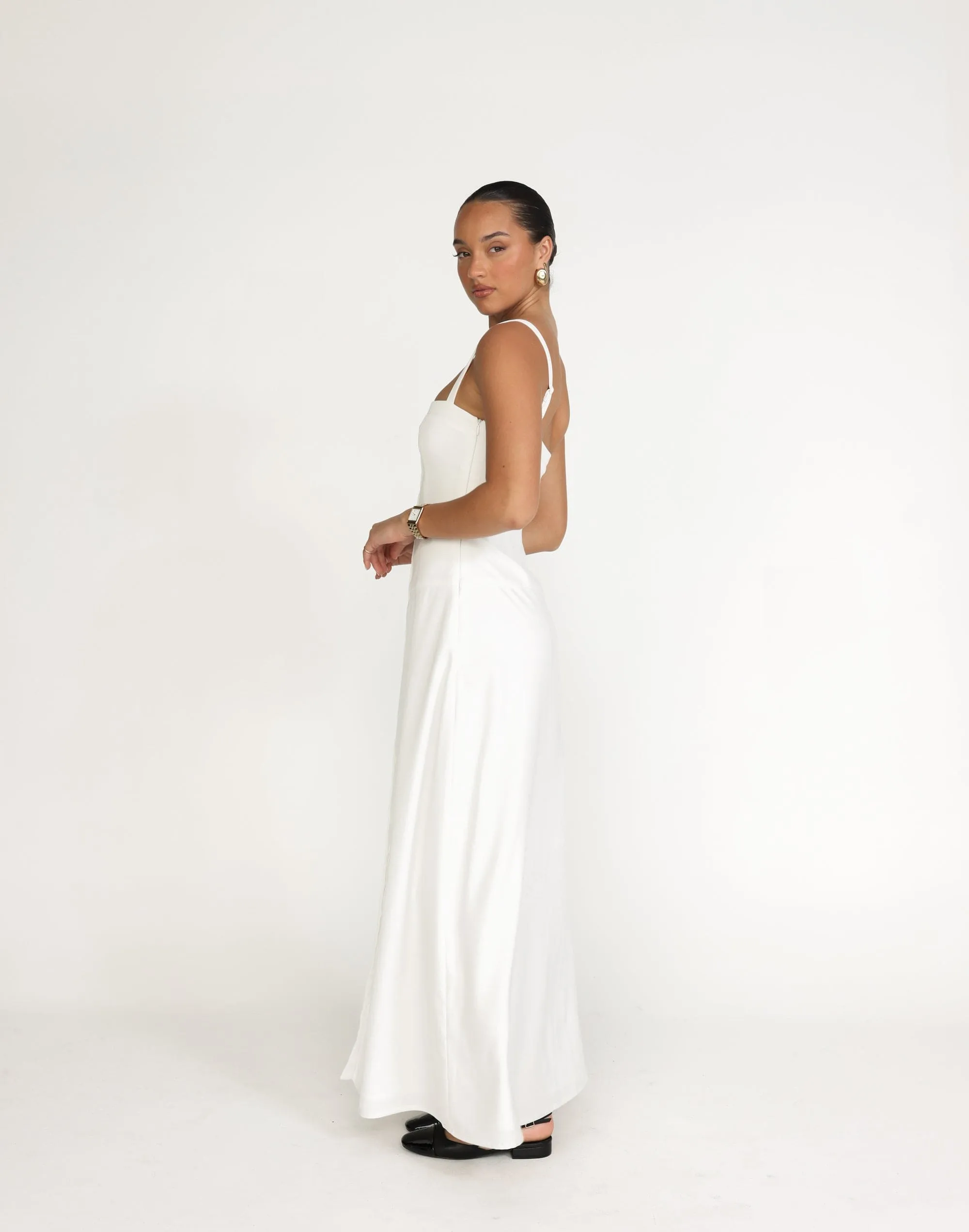 Erica Maxi Dress (White)