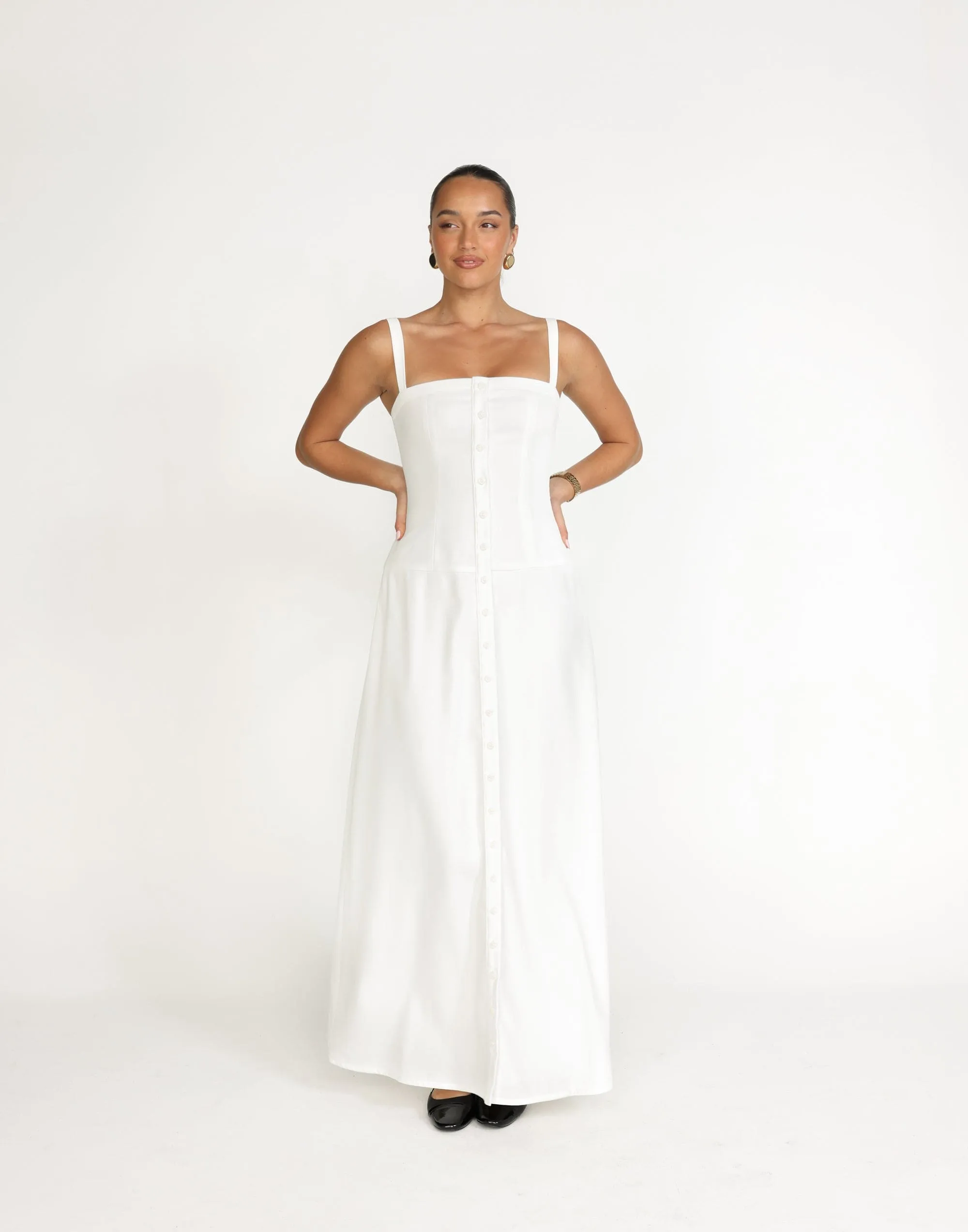 Erica Maxi Dress (White)