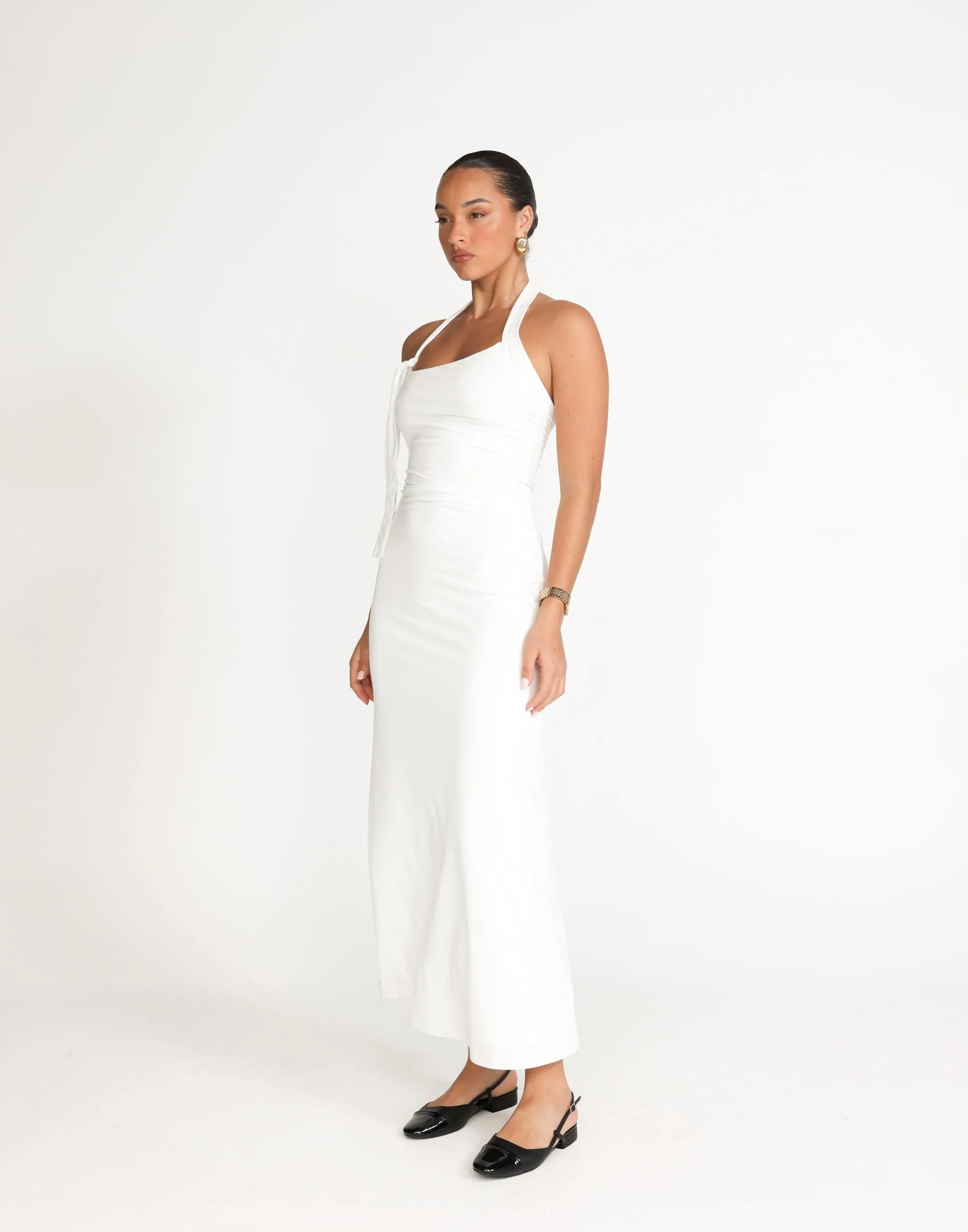 Fiore Maxi Dress (White)