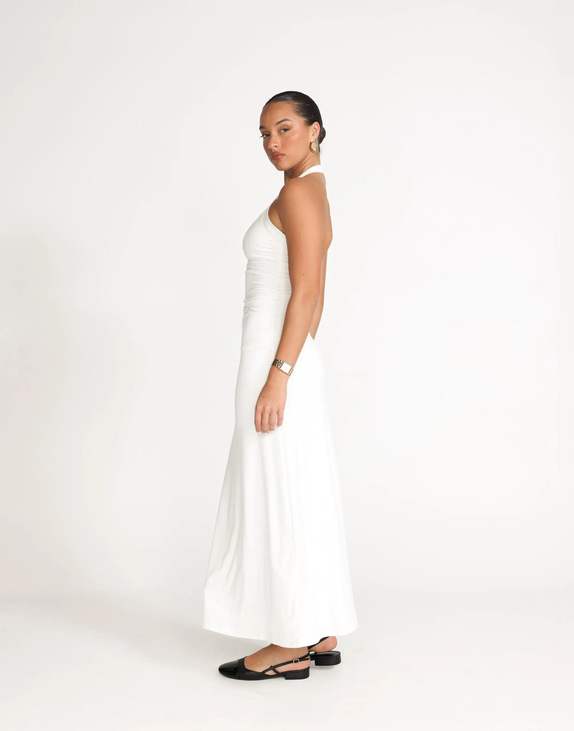 Fiore Maxi Dress (White)