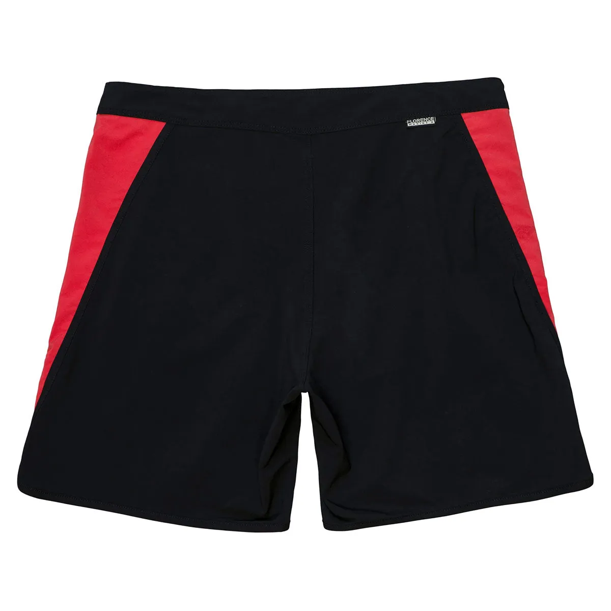 Florence Marine X Burgee Boardshort - Black/Racing Red