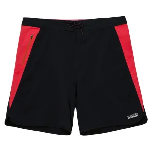 Florence Marine X Burgee Boardshort - Black/Racing Red