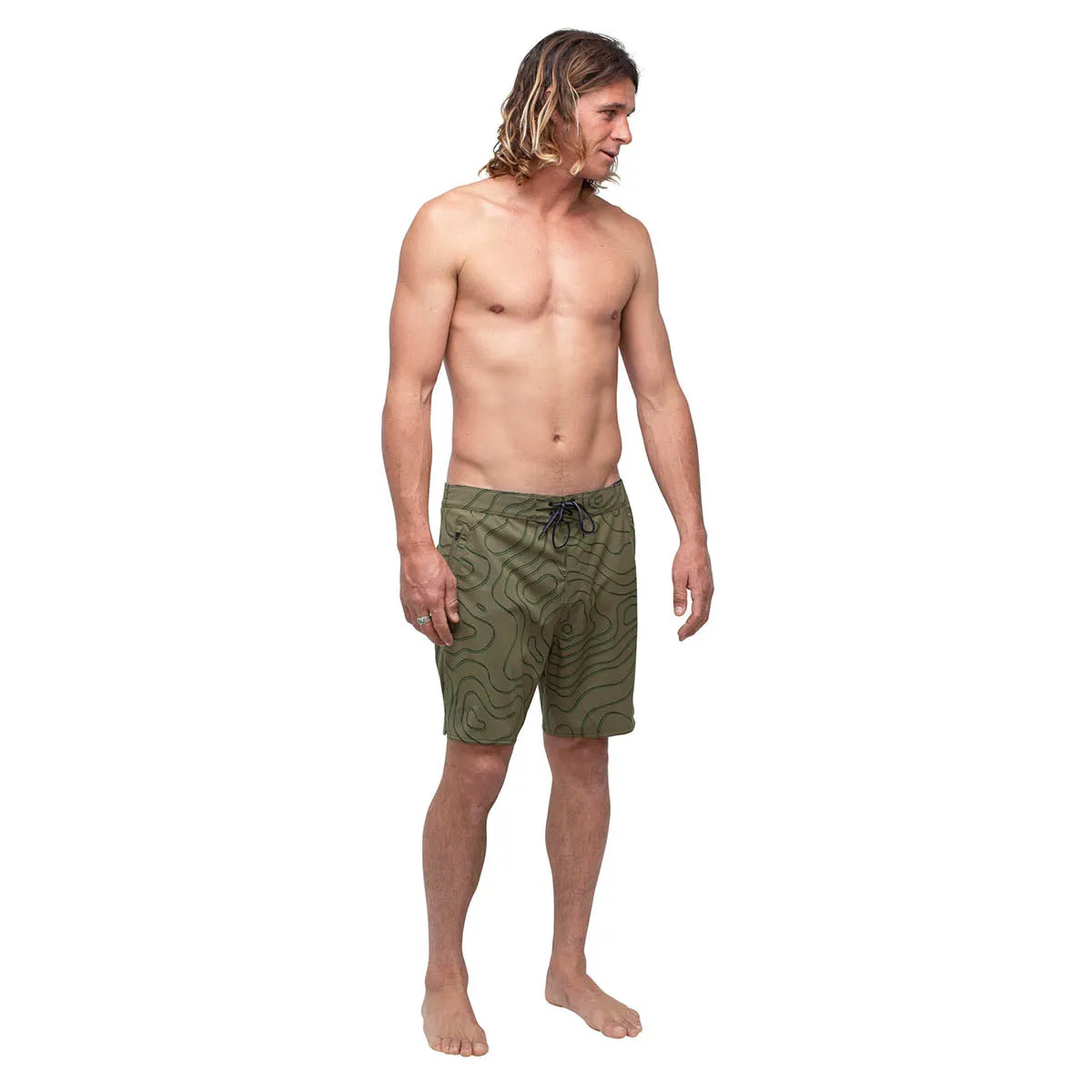 Florence Marine X Isobar Boardshort - Burnt Olive