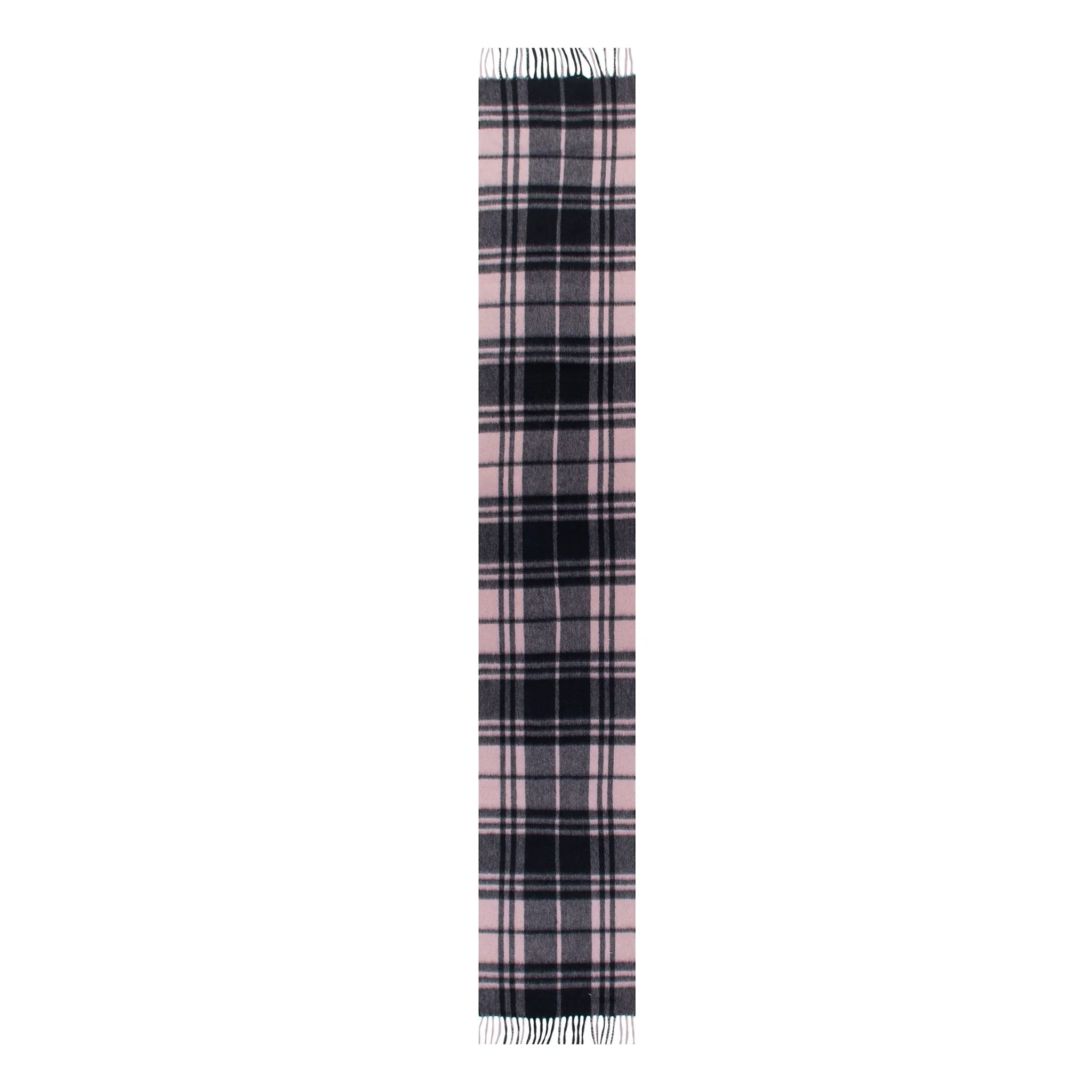 Heritage Plaid Check Cashmere Scarf with Tassels and Gift Box