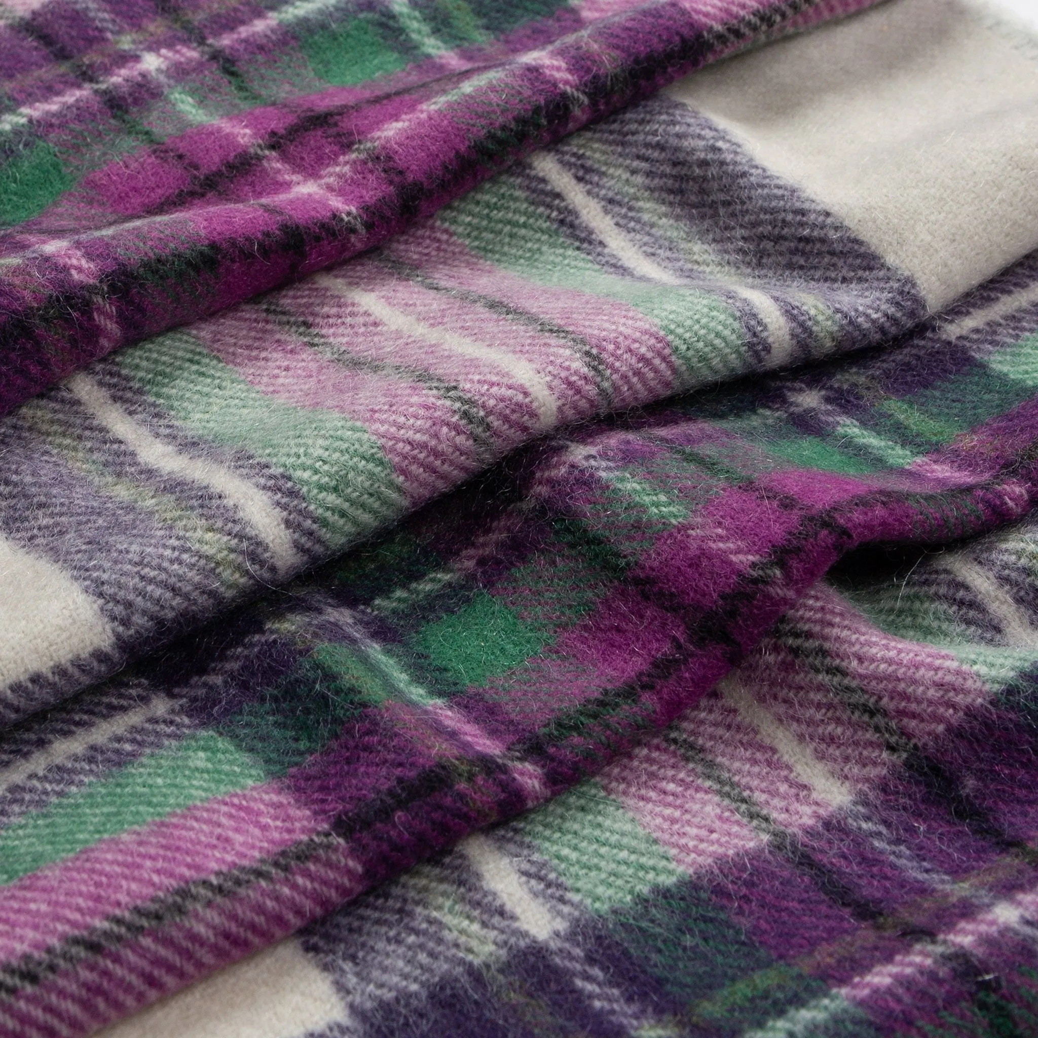 Heritage Plaid Check Cashmere Scarf with Tassels and Gift Box