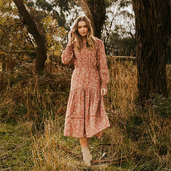 Juliette Paisley Dress - Paisley Print