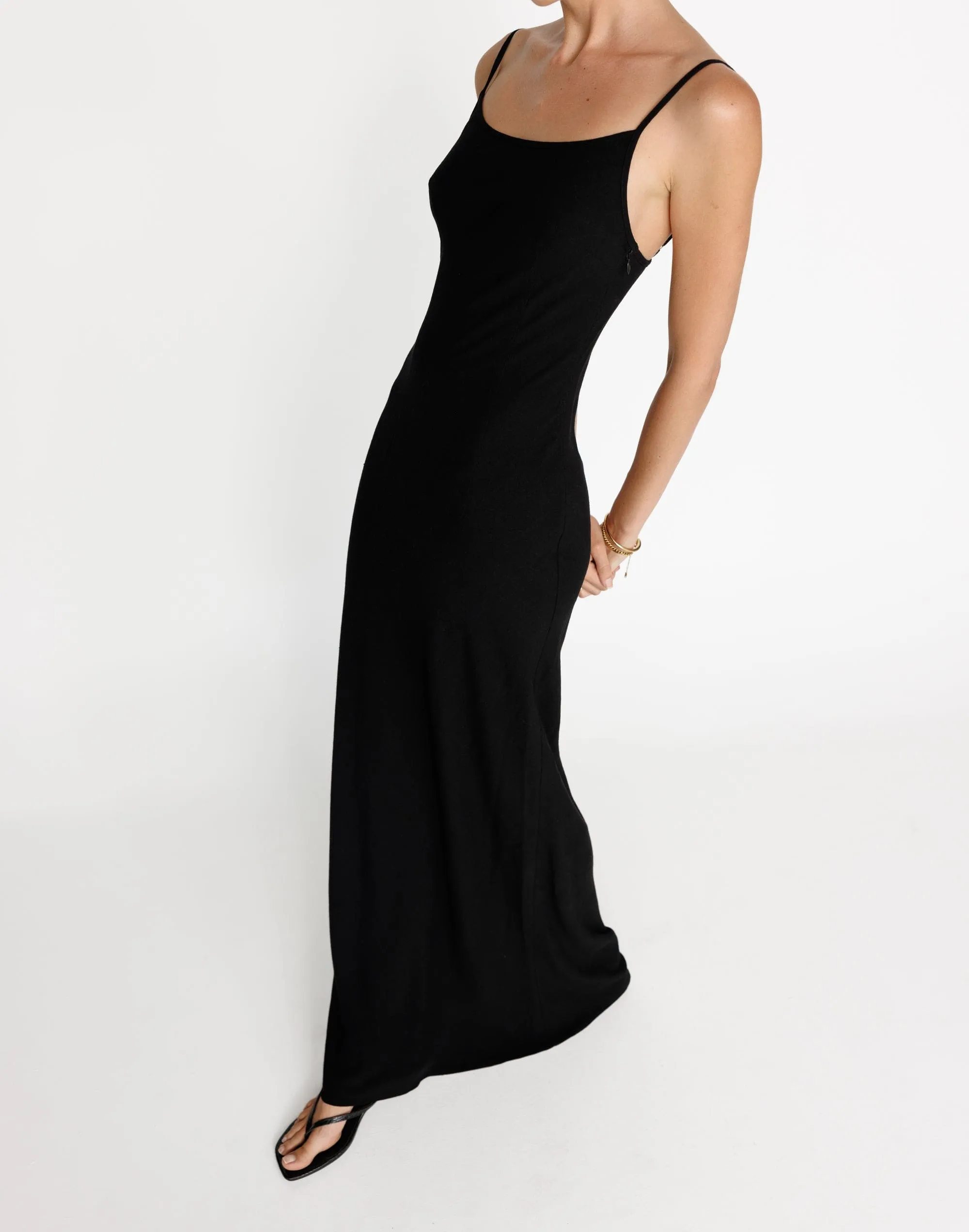 June Maxi Dress (Black)