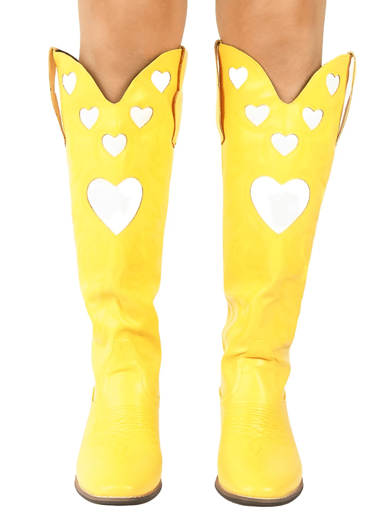 Knee High Heart Shape Cowboy Boots For Women - In 8 Colors!