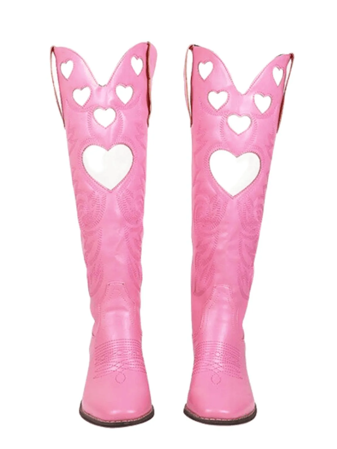 Knee High Heart Shape Cowboy Boots For Women - In 8 Colors!