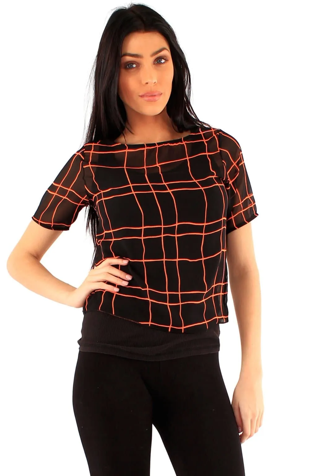 Ladies Short Sleeves Box Top - UK 10