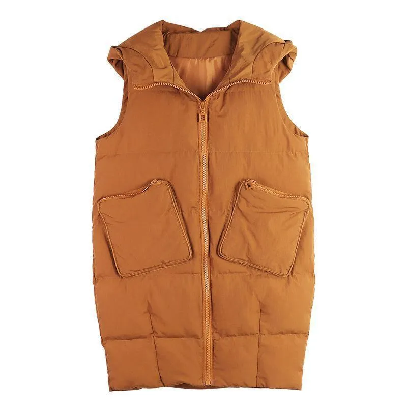 Long vest cotton jacket