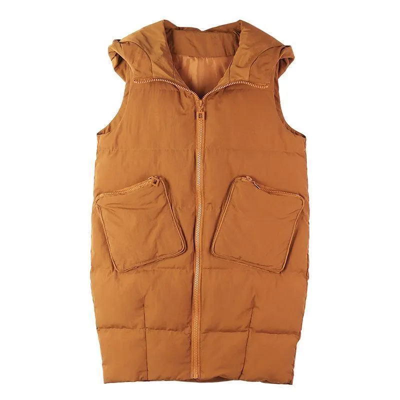 Long vest cotton jacket