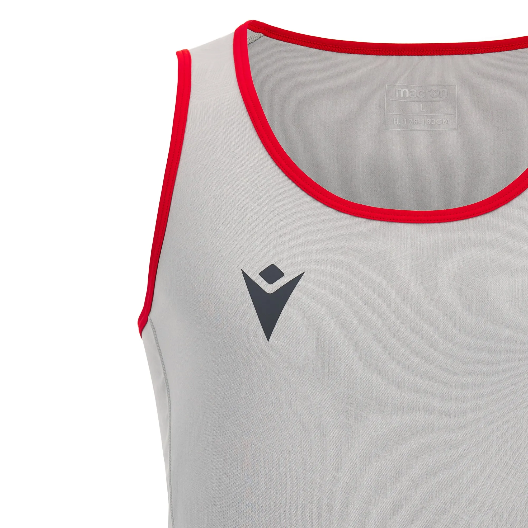 Macron Wales Official WRU Mens Training Poly Dry Singlet