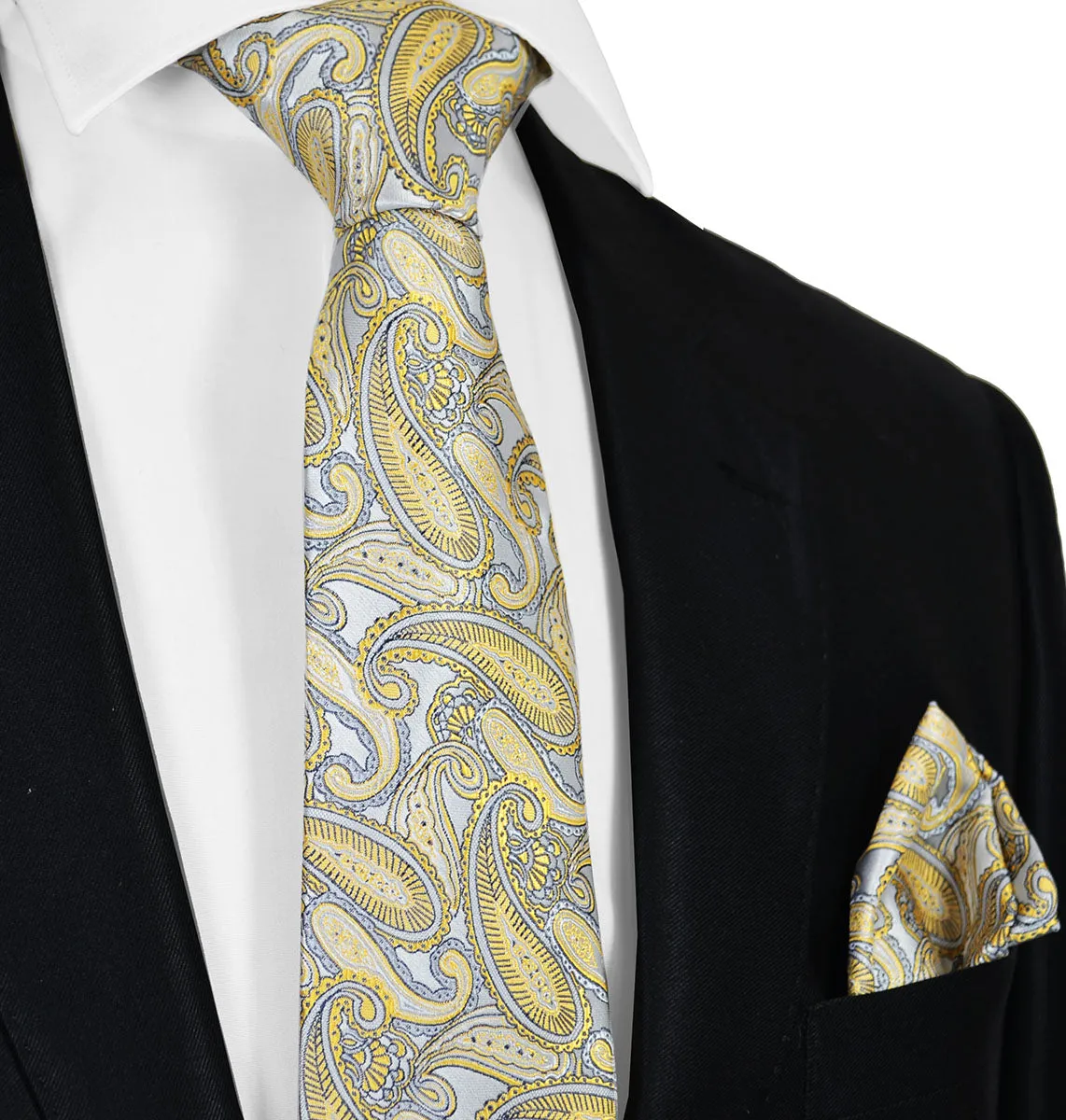 New Wheat Paisley Tuxedo Vest Set