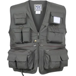 Olive Drab - Fishing and Travel Vest 17 Pockets