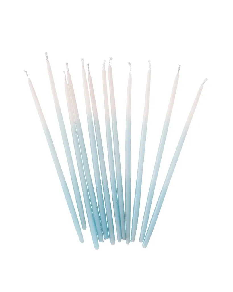 Ombre Blue Candles (12 pack)