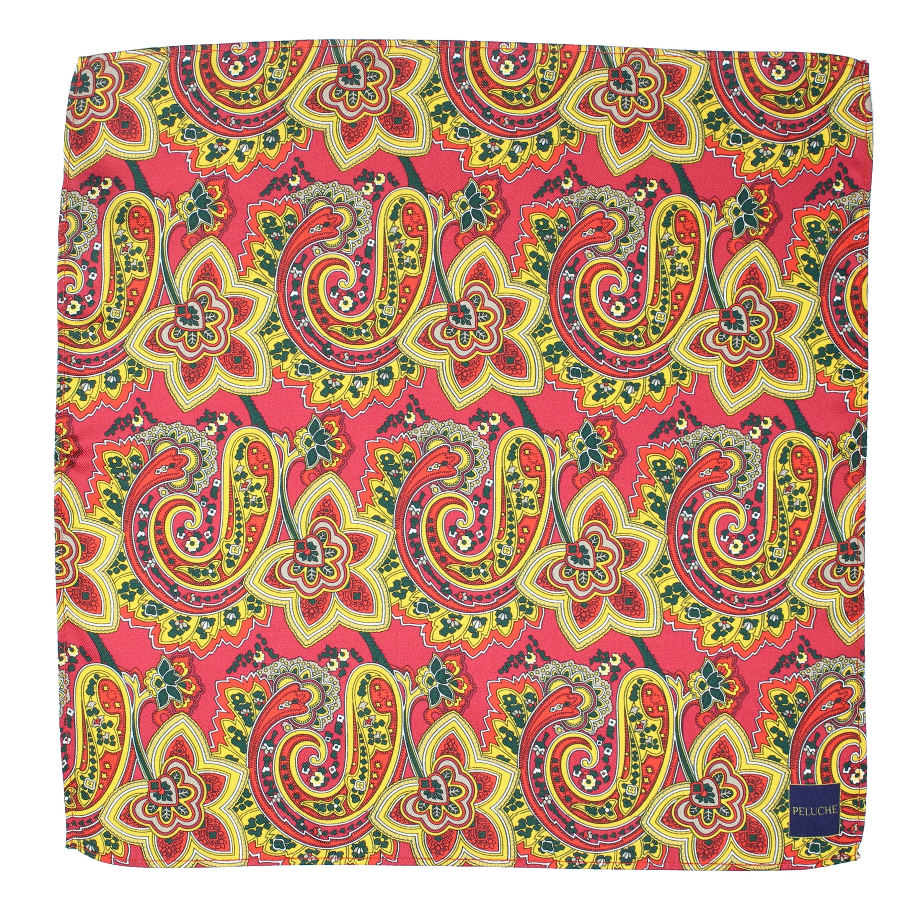 Peluche Paisley and Floral Pocket Square For Men