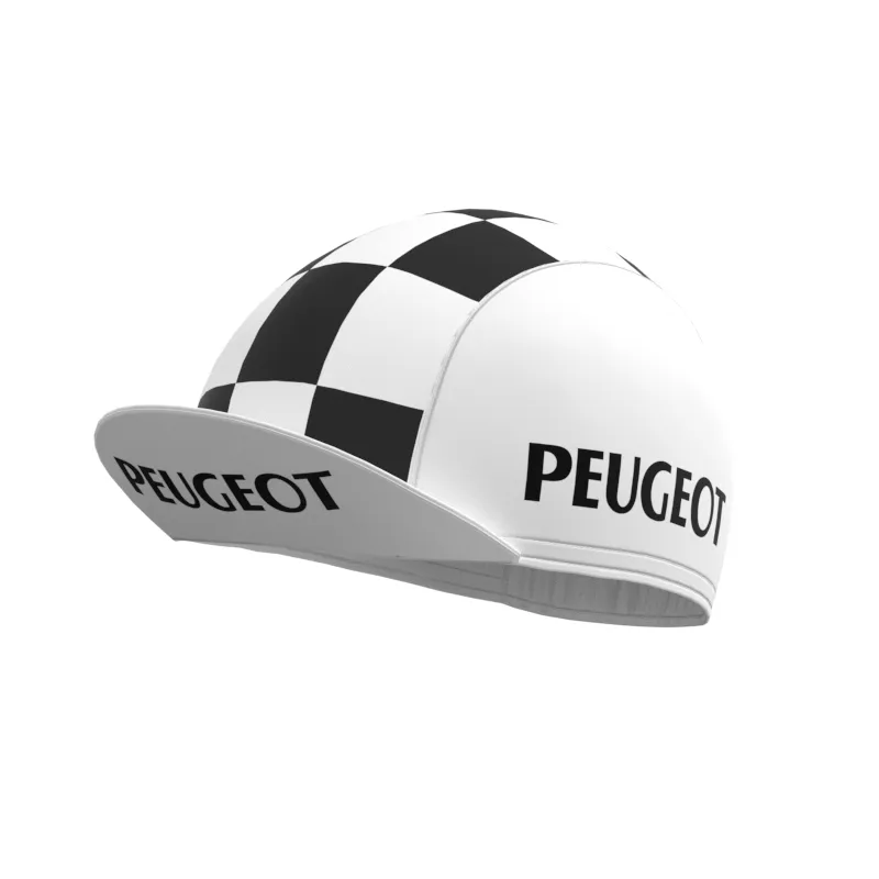 PEUGEOT White Retro Cycling Cap