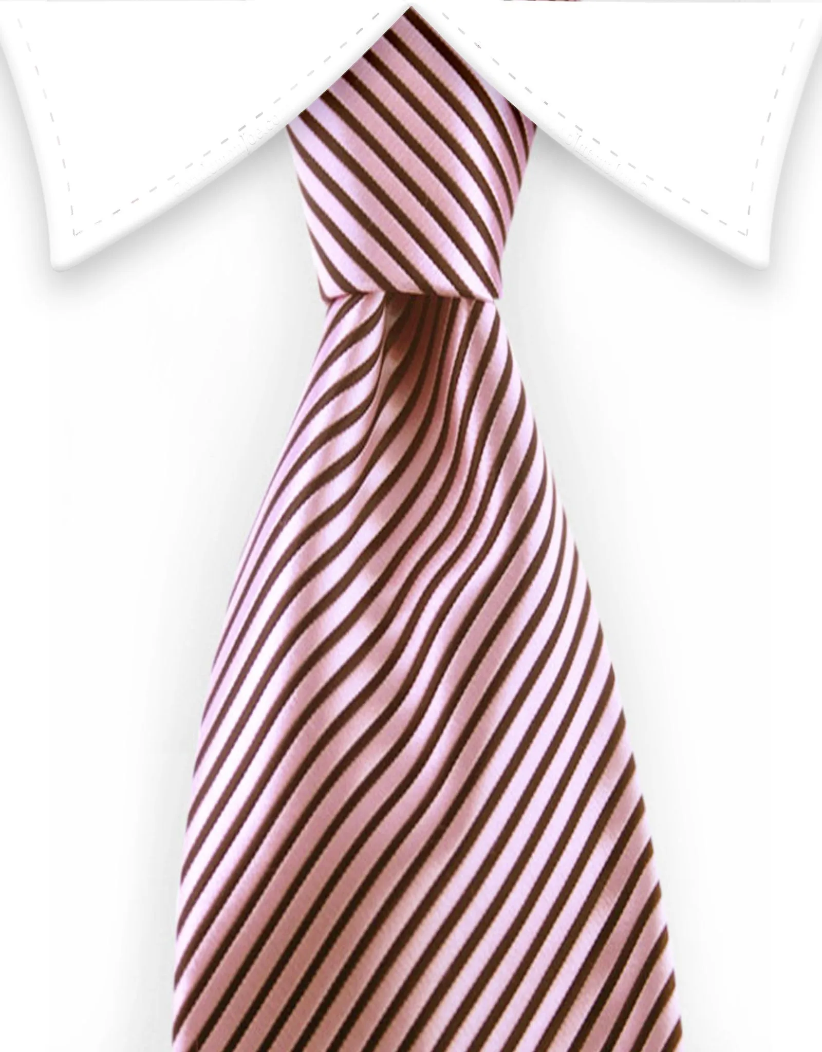 Pink and Black Striped Child's Tie