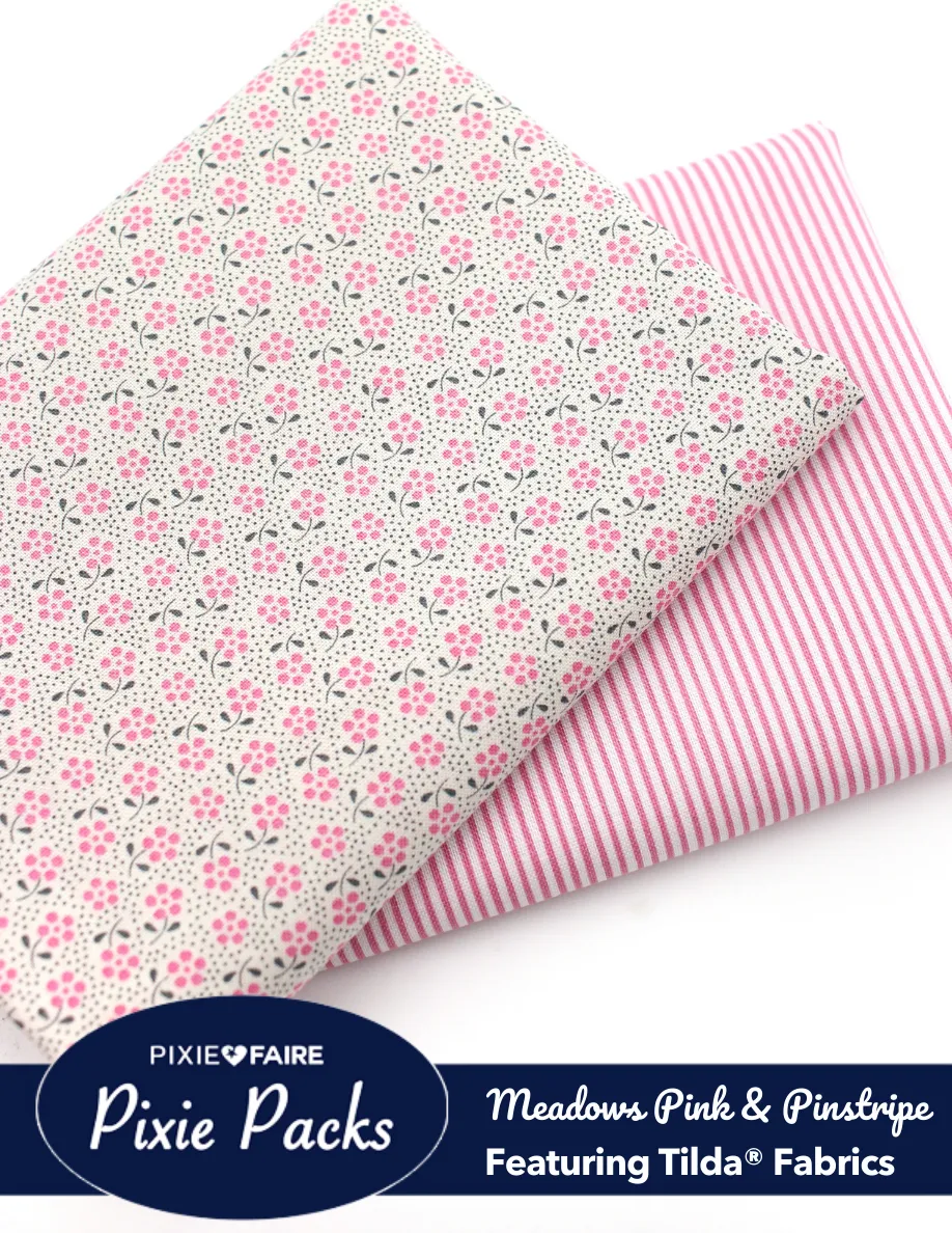 Pixie Packs Tilda Meadows Pink & Tiny Pinstripe