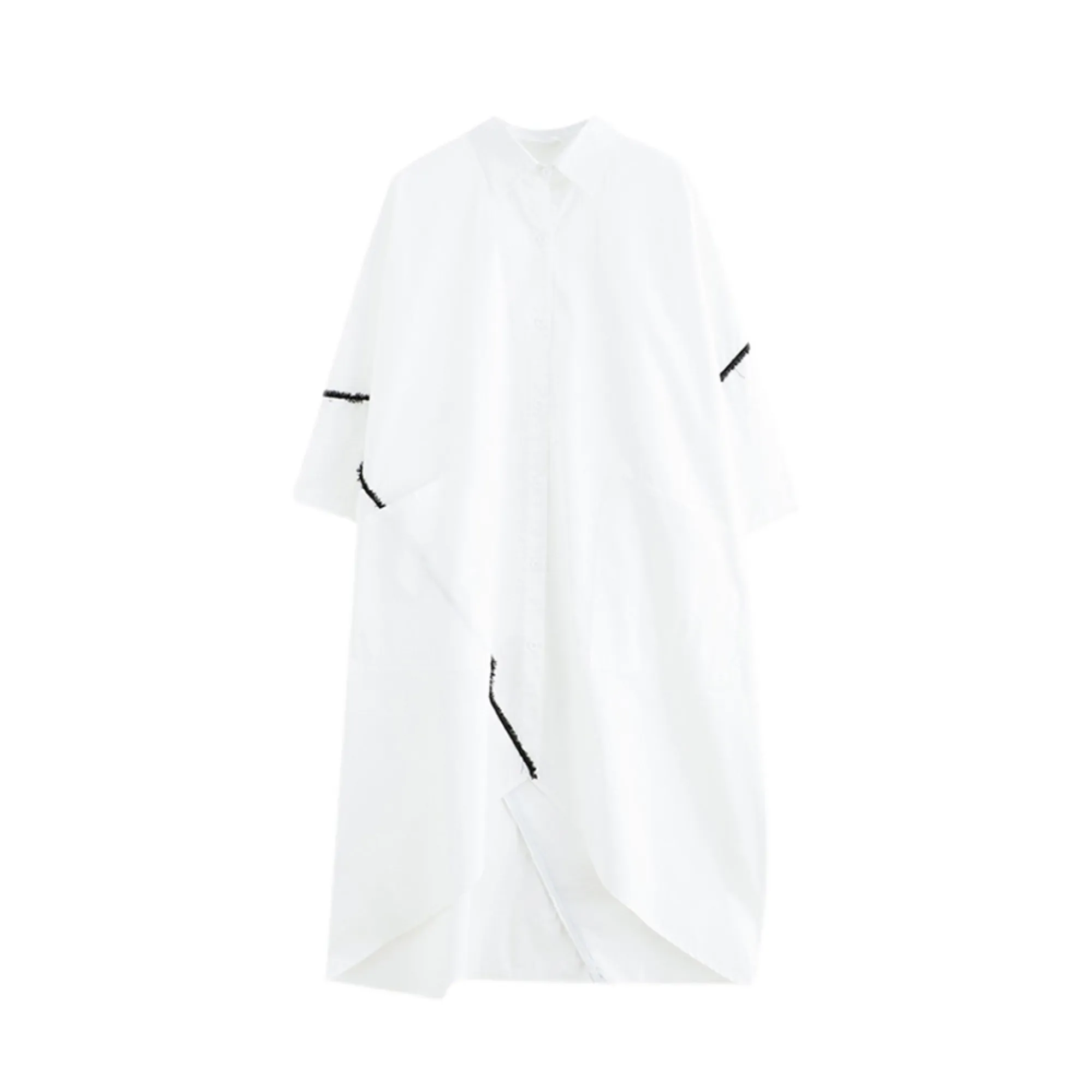 Pre Order:  Irregular Hem Oversized Cotton Dress