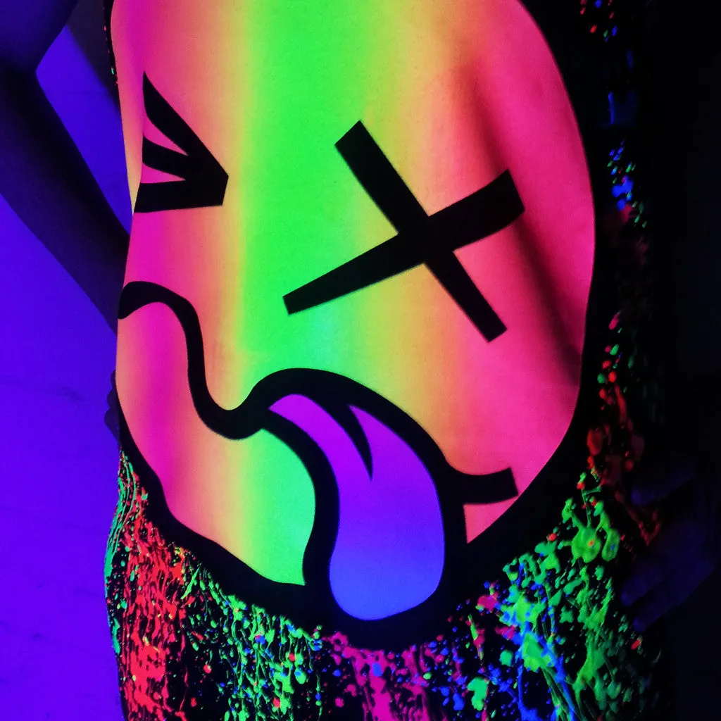 RAINBOW TONGUE BEATER VEST BLACK