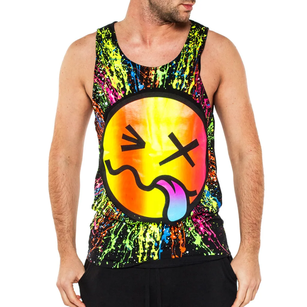 RAINBOW TONGUE BEATER VEST BLACK