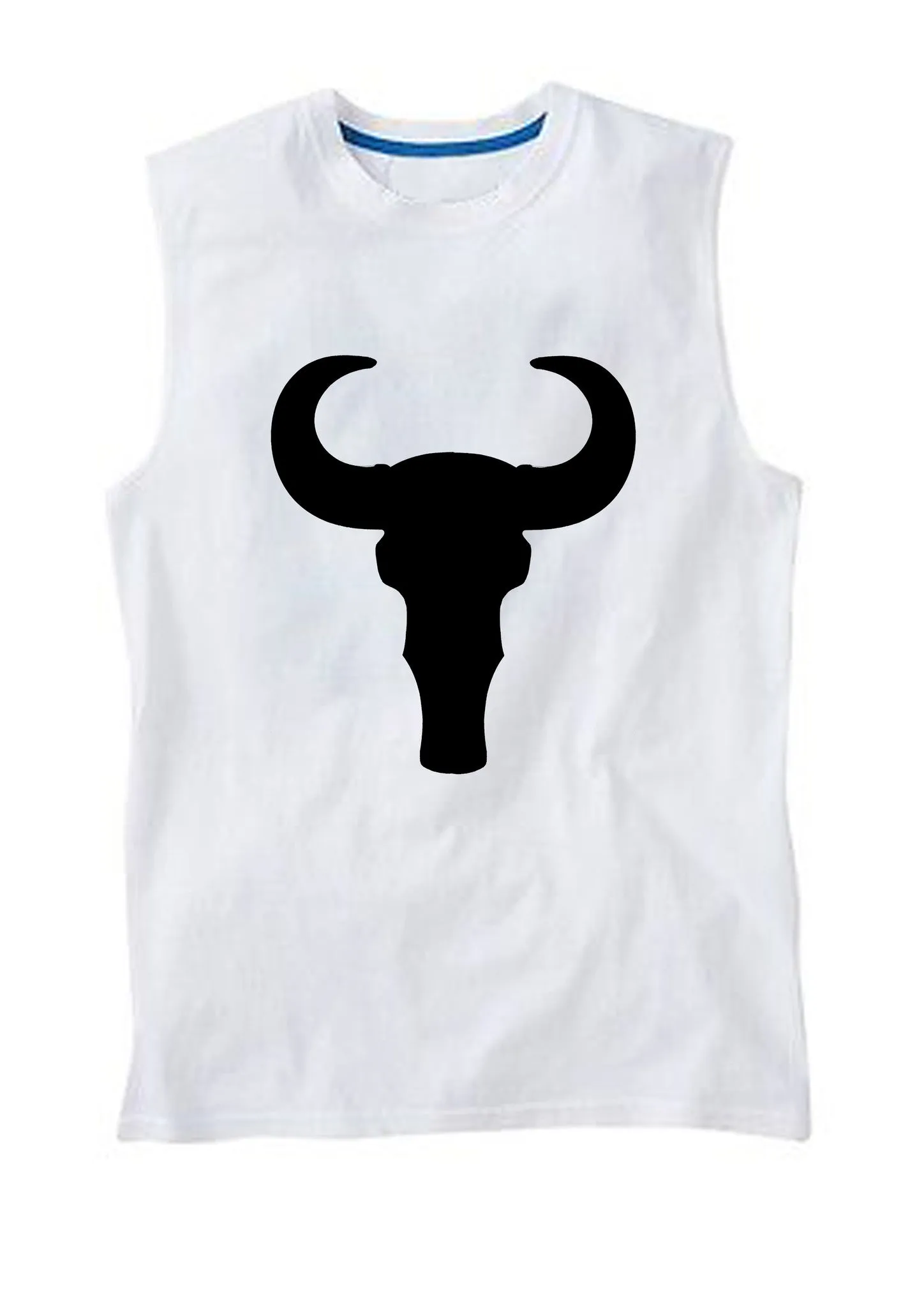 Ram Skull Muscle Tank Top by Robert Bowen